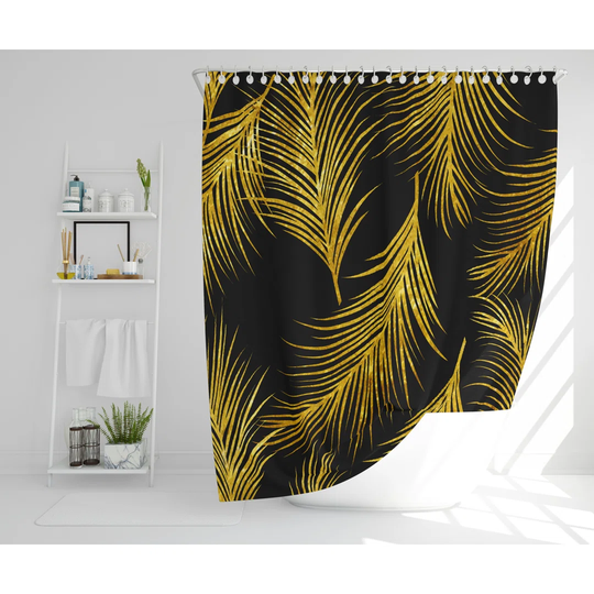 Leisha Polyester Shower Curtain Set