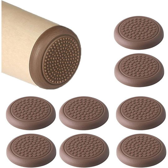 Betterlife Self Adhesive Furniture Glides,Silicone for Chairs and Armchairs Non-Slip Rubber Pad Pad Table Leg Protection 16 Piece (50mm)