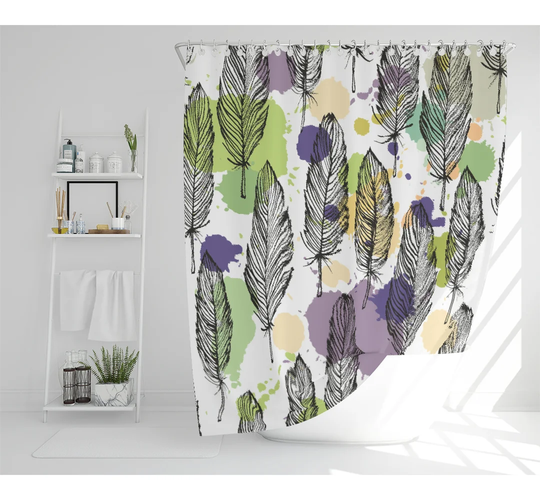 Bugarin Polyester Shower Curtain Set