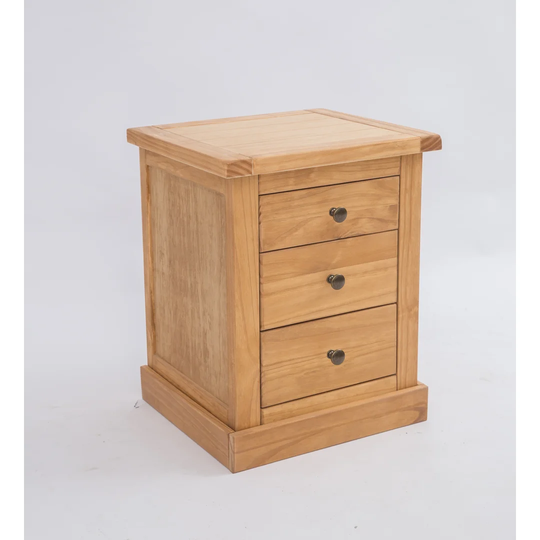 Calvin 3 Drawer Bedside Table