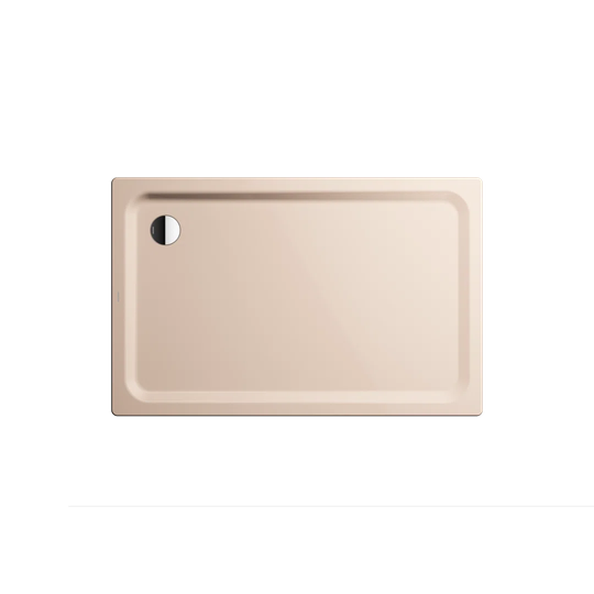 SUPERPLAN mit Wannenträger 1400 x 700 mm Steel Enamel Shower Tray - Beige