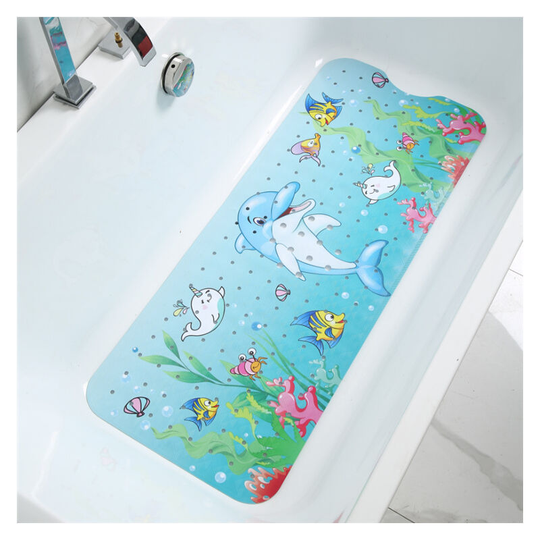 Ilovemilan - Children's bathtub bath mat non-slip baby bathtub mat extra long 100 * 40 cm non-slip bathroom toddler shower mat with suction cups and