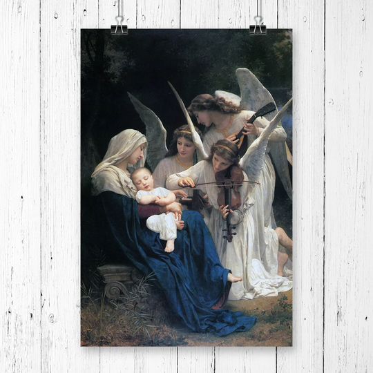 'Song of the Angels' by William Adolphe Bouguereau Graphic Art