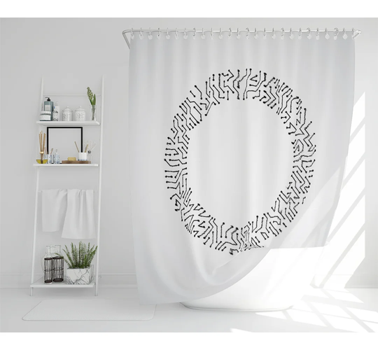 Dilyara Polyester Shower Curtain Set