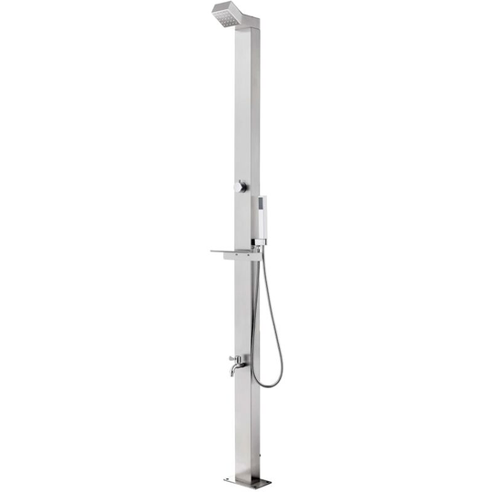 Vidaxl - Garden Shower 220 cm Stainless Steel Silver