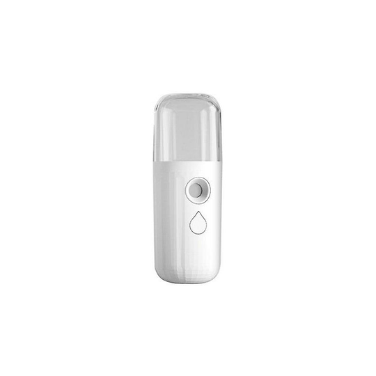 Portable Facial Mist Sprayer Facial Steamer USB Rechargeable Humidifier Face Steamer Beauty Moisturizing Spa Skin Care Tools (White)