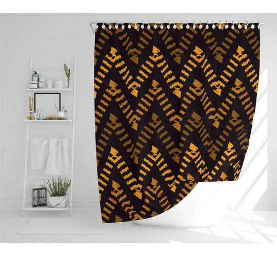 Bullrush Polyester Shower Curtain Set