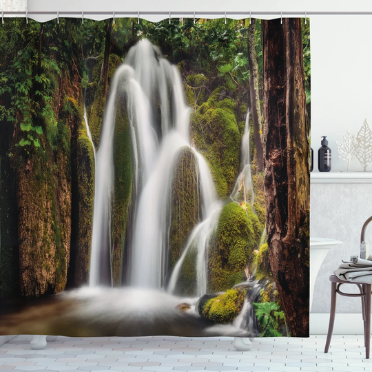 Bennith Polyester Shower Curtain Set