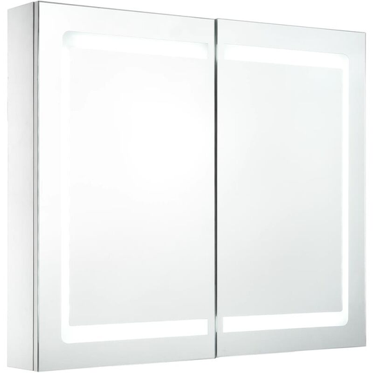 Vidaxl - led Bathroom Mirror Cabinet 80x12.2x68 cm White