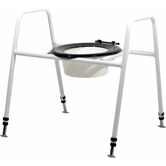 Bariatric Free Standing Toilet Seat and Frame - Splash Guard 247kg Weight Limit
