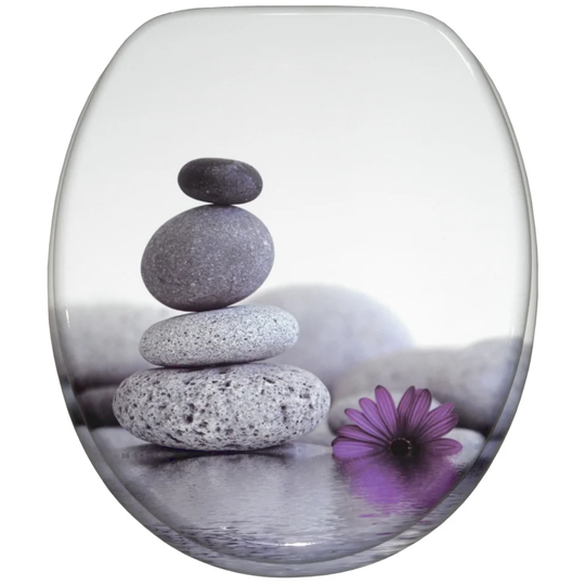 Energy Stones Elongated Toilet Seat
