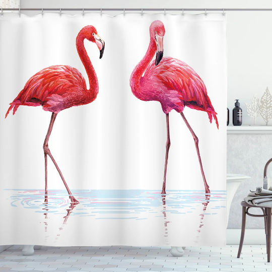 Bazilijus Polyester Shower Curtain Set