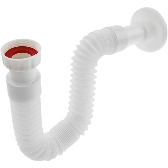 White flexible tube for sink-bidet 1 1/4 x ∅ 32 - ∅ 40 mm - Primematik