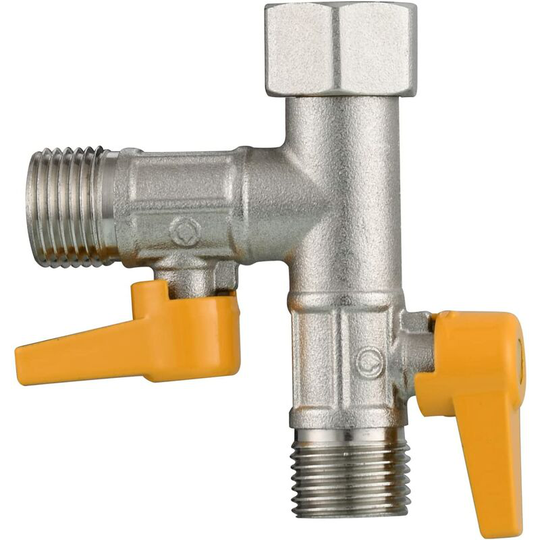 3 Way Valve 1/2 t Fitting Hand Shower and Overhead Shower Shower Arm 3 Way Brass Diverter Tap Adapter Turn Off