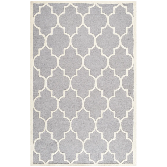 Lowestoft Hand-Tufted Wool Grey Area Rug