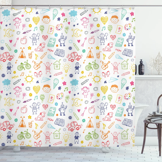 Benoist Polyester Shower Curtain Set