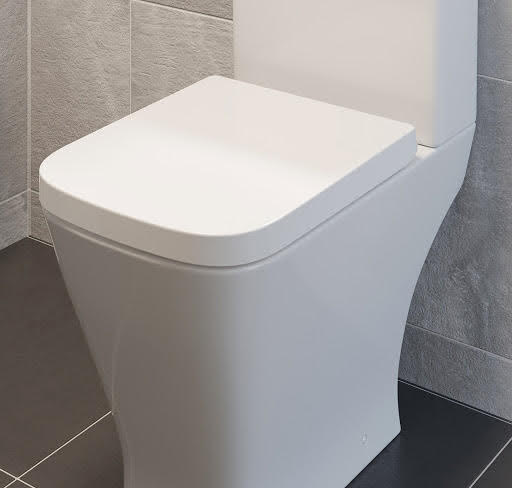 Ceramica Marseille Soft Close Square Toilet Seat - Top Fix White