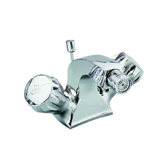 Jtp Continental Mono Bidet Mixer Tap with Waste Dual Handle - Chrome