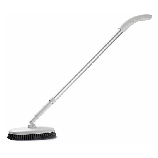 Perleraregb - Retractable floor brush, long-sleeved brush for bathroom and bathroom, brush floor brush, bathtub tile brush (18.5 * 9.5 * 10.2 cm,