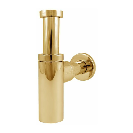 Tycner - Gold Colour Finished Bathroom Basin Drain Waste Bottle Sink Outlet Siphon