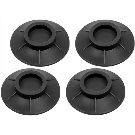 Anti-Vibration Washer, Rubber Mat With Washer, Low Noise Shock Absorbing Feet, General Purpose Washer And Dryer Shock Absorbers, Non-Slip (4 Pieces)