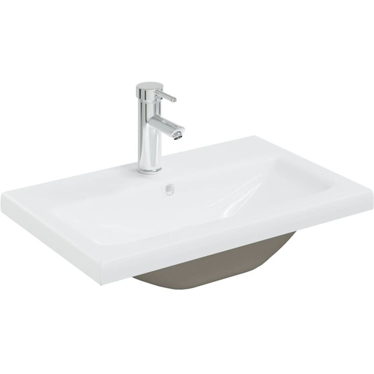 Vidaxl - Built-in Basin with Faucet 61x39x18 cm Ceramic White White