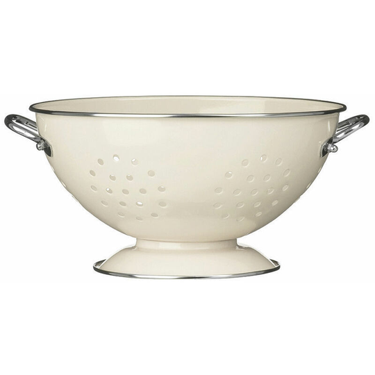 Cream Enamel Colander - Premier Housewares