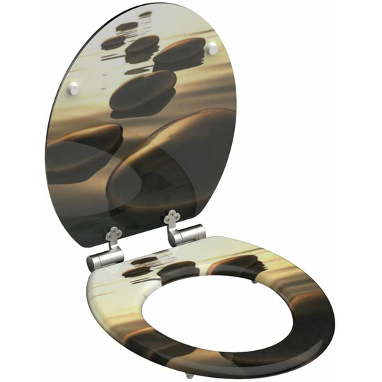 Toilet Seat with Soft-Close SEA STONE SCHÜTTE - Multicolour