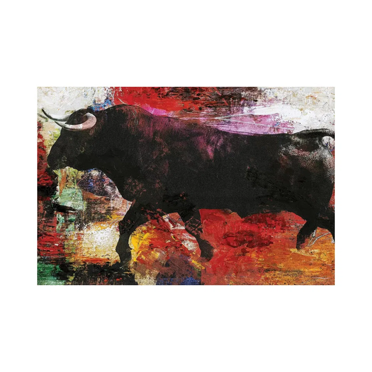 Bull - Graphic Art on Canvas