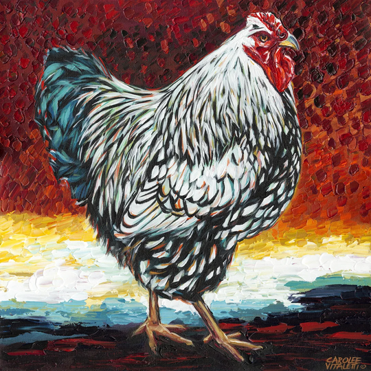 Fancy Chicken I - Wrapped Canvas Art Print