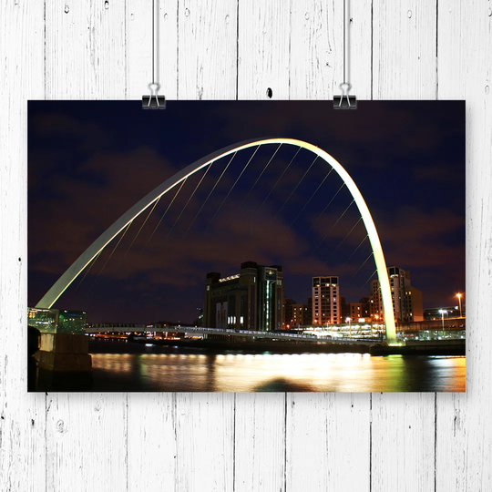 'Millennium Bridge Newcastle' Photographic Print