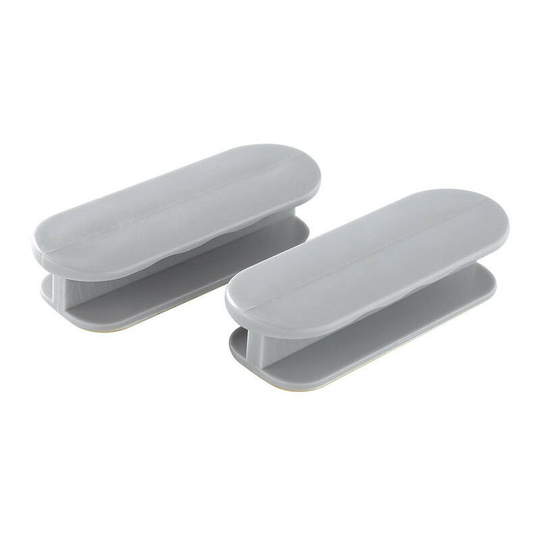 2pcs Simple Auxiliary Door and Window Creative Home Glued Door Handle (Grey)