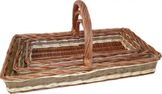 Hidevale Wicker 3 Piece Basket Set