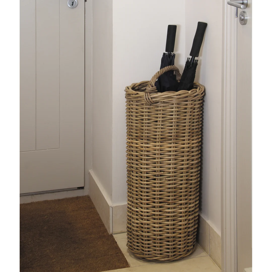 Baringer Umbrella Wicker Basket