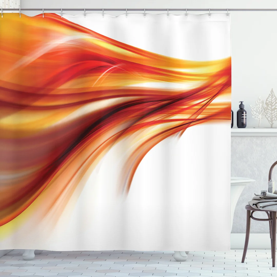 Usonia Polyester Shower Curtain