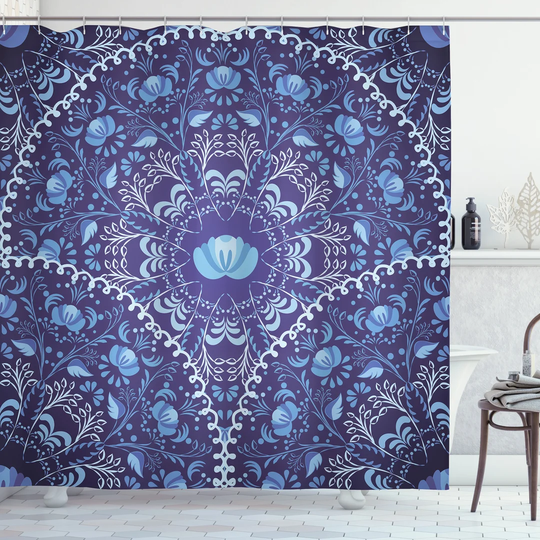 Bhateri 13 Piece Polyester Shower Curtain Set