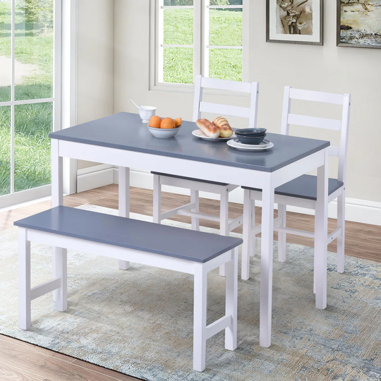 Falaise 4 - Person Pine Solid Wood Dining Set