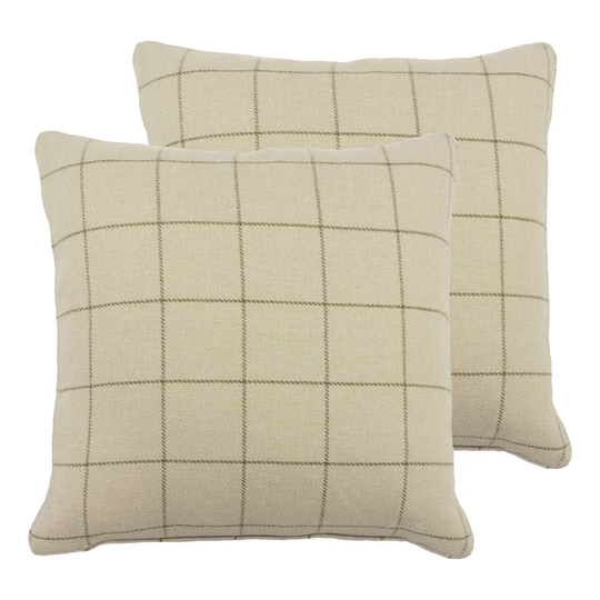 Breland Tartan Cushion with Filling