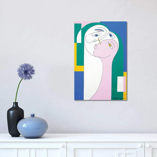 Trio II by Hildegarde Handsaeme - Wrapped Canvas Graphic Art