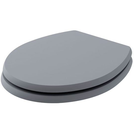 Fitzroy Soft Close Toilet Seat Plummett Grey - Bayswater