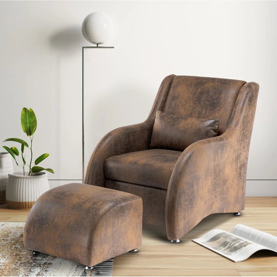 Claysburg 77Cm Wide Armchair and Ottoman