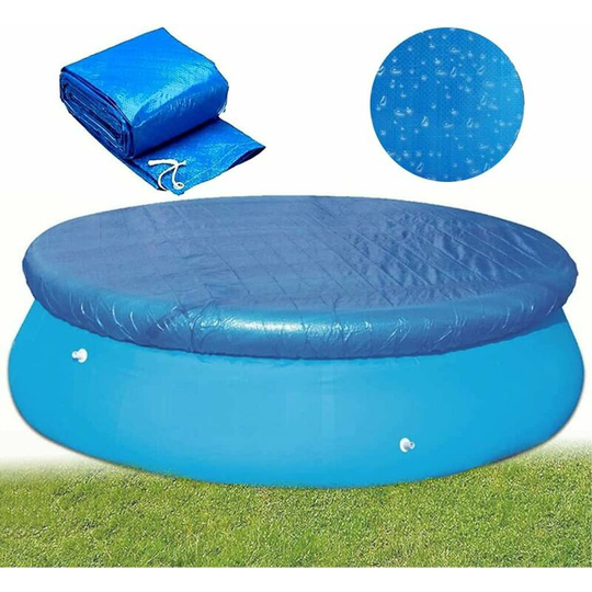 Outdoor Bathtub Cover pe Woven Tarpaulin Waterproof Outdoor Spa Covers 3.96M Round Swimming Pool Cover