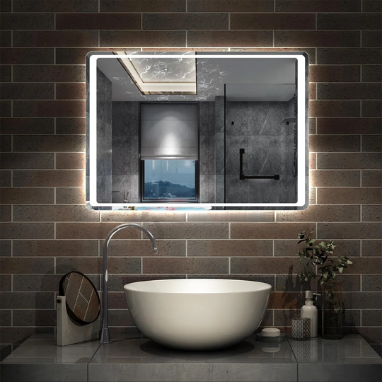 100X70 LED Bathroom Mirror With Demister,Motion Sensor Control