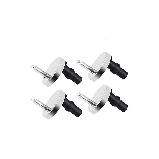 4pcs Stainless Steel Hinge Screw Kit and Rubber Replacement Parts for Washer Fastener Toilet Bowl Lid Cover