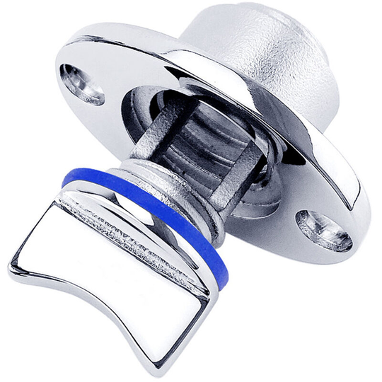 316 Stainless Steel Marine Drain Plug, with Waterproof o Seal Ring, Boat Transoms Garboard Drain Plug Drain Valve Outlet Bilge Drain Port,Blue - Blue
