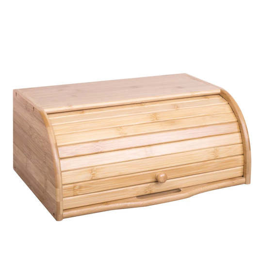 Bamboo Countertop Roll-Top Bread Bin