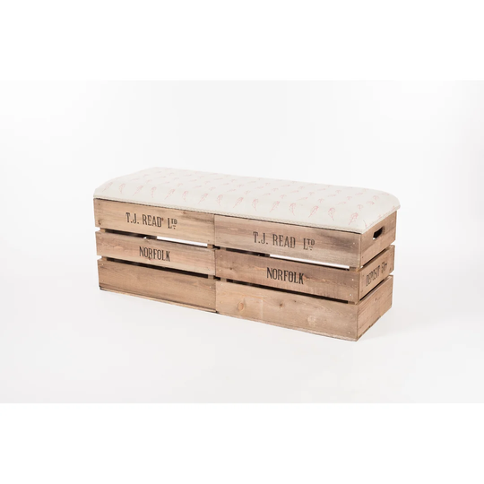 Blanch Elevated Wood Storage Bench