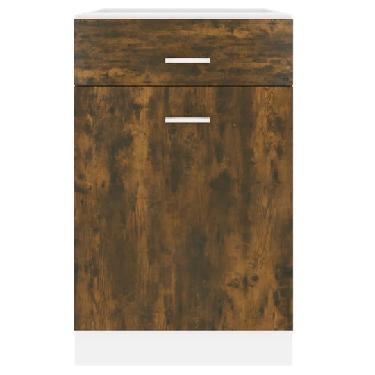 Latitude Run Drawer Bottom Cabinet Brown Oak 50X46x81,5 Cm Engineered Wood