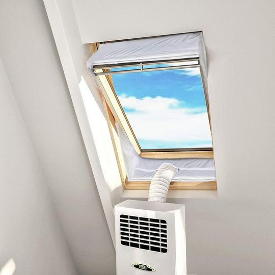 Central Pivot Window Insulation Fabric With a 381cm-extending perimeter - for mobile air conditioners and tumble dryers - suitable for all mobile air