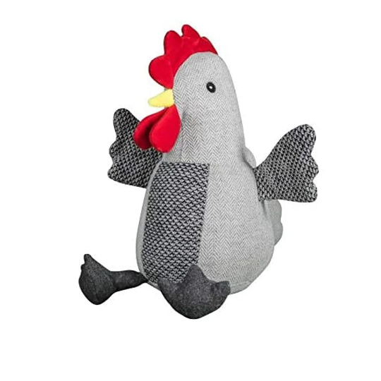 Klem Chicken Herringbone Fabric Floor Door Stop